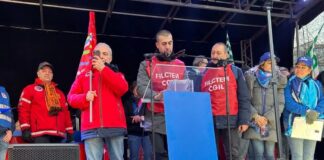 Una delegazione della Filctem Cgil Ravenna alla grande manifestazione a Bruxelles per chiedere un piano industriale europeo