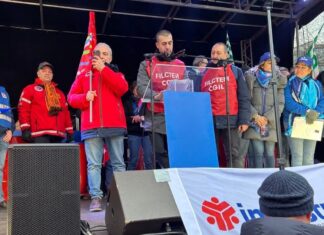 Una delegazione della Filctem Cgil Ravenna alla grande manifestazione a Bruxelles per chiedere un piano industriale europeo