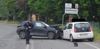 Frontale alle porte di Barbiano: due i feriti