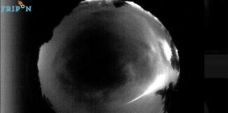 Il bolide nel cielo ripreso anche dalla telecamera del Planetario