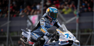 Alex Marquez non si ripete a Silverstone, ma è comunque quinto. Nono Aldeguer