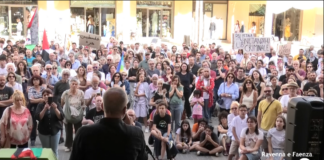 Manifestazione per Gaza a Faenza