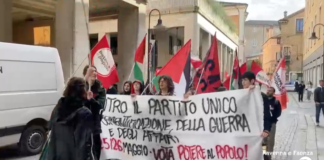 Corteo in centro di Potere al Popolo e OSA