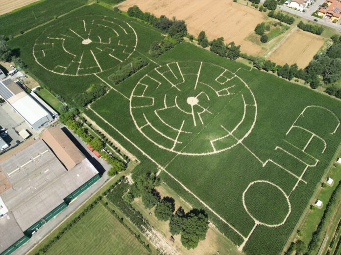 Labirinto di Alfonsine 2024 foto aerea