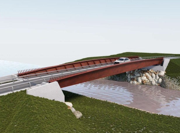 Render del progetto del ponte 2