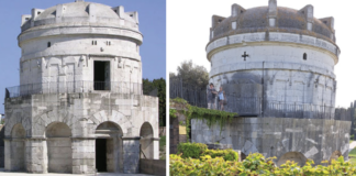 Ancisi (LpRa-Lega-Pdf):Mausoleo di Teodorico abbruttito da alghe e muffe