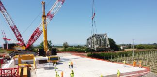 Sant’Sant’Agata sul Santerno: è stato rimosso il ponte ferroviario