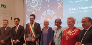 Inaugurazione copia mosaici antichi di Ravenna a Londra