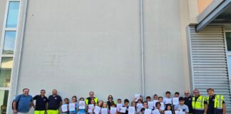 Conselice: ragazzi e ragazze del centro estivo a lezione con i volontari di Protezione civile