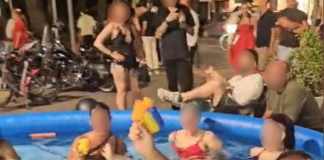 Milano Marittima, bagno nella piscina gonfiabile: arrivano le scuse