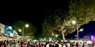 Associazione Nazionale Carabinieri in servizio a Marina di Ravenna durante la festa di Ferragosto