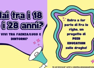 Al via il progetto “Fra le Righe”: i Servizi Dipendenze Patologiche di Faenza e Lugo cercano nuovi peer