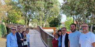 Terminati i lavori della nuova passerella ciclopedonale di via Lapi