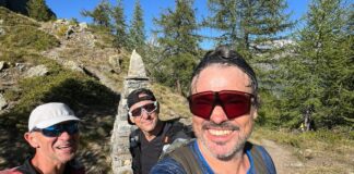 Il ravennate Erik Flamini al traguardo, per il secondo anno di fila, del TOR330