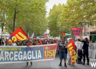 Iniziata a Ravenna la manifestazione per la Palestina