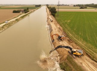 Completati e in fase conclusiva gli interventi sul Canale di bonifica in Destra Reno a Conselice, Sant’Alberto e Mandriole