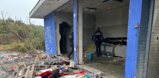 Controlli anti degrado della Polizia Locale presso autolavaggio abbandonato in via Romea Nord