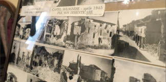 La famiglia Marabini dona a Castel Bolognese un pannello fotografico a memoria della distruzione causata dal conflitto bellico