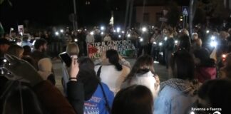 Luci sulla Palestina: presidio davanti al Pronto Soccorso di Faenza