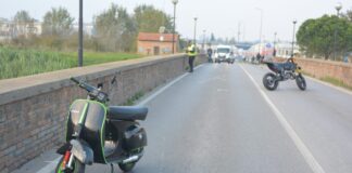 Scontro fra quattro veicoli a Ponte Nuovo