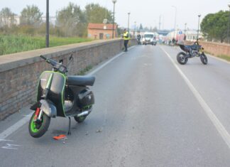 Scontro fra quattro veicoli a Ponte Nuovo