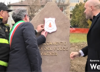 Posata la prima pietra della nuova Caserma dei Vigili del Fuoco di Faenza