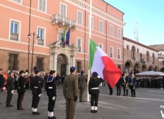 In Piazza del Popolo la cerimonia per la Giornata dell’Unità nazionale e delle Forze armate