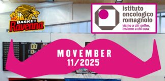 L’OraSì Ravenna insieme allo IOR per la campagna Movember: al PalaCosta arrivano i “baffi della prevenzione”