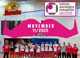 L’OraSì Ravenna insieme allo IOR per la campagna Movember: al PalaCosta arrivano i “baffi della prevenzione”
