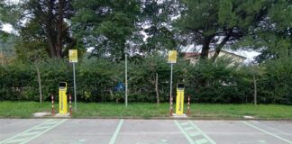 Colonnine di ricarica di auto elettriche a cura di Poste italiane a Solarolo e Riolo Terme