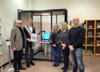 Inaugurata la nuova cabina per la realizzazione di podcast nella Biblioteca “L. Dal Pane”
