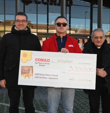 Natale a fianco della Caritas per il Conad di San Pietro in Vincoli