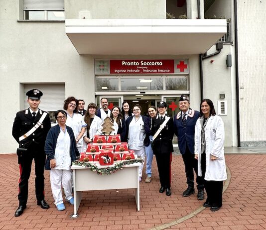 Gli auguri di Natale dei Carabinieri all’Ospedale Civile di Faenza