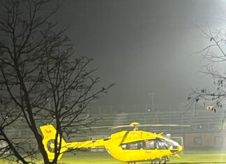 Scontro auto-moto: centauro trasportato al Bufalini