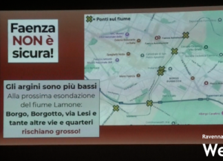 Argini troppo bassi a Faenza: previsto un intervento fra il ponte della circonvallazione e il Ponte delle Grazie