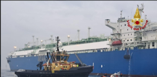 Esercitazione dei Vigili del Fuoco al rigassificatore