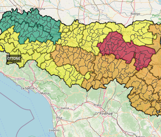 Allerta rossa per piene dei fiumi domani in Bassa Romagna e a Solarolo