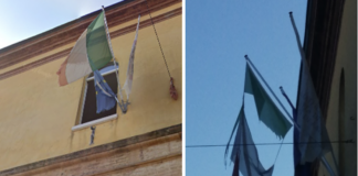 Bandiera italiana a brandelli nella sede universitaria: Ancisi interpella il sindaco