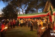 La tradizionale fiaccolata al Capanno di Garibaldi per l’ultimo dell’anno