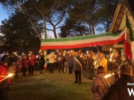 La tradizionale fiaccolata al Capanno di Garibaldi per l’ultimo dell’anno