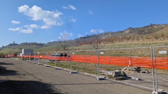 Uno dei cantieri attivi