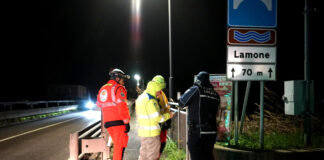 Mezzano ore 24,00 fiume Lamone superata soglia rossa siamo a 7,85 m