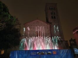 Immancabili le fontane pirodanzanti al Villaggio di Natale di ADVS Ravenna: l’appuntamento è sabato 27 dicembre