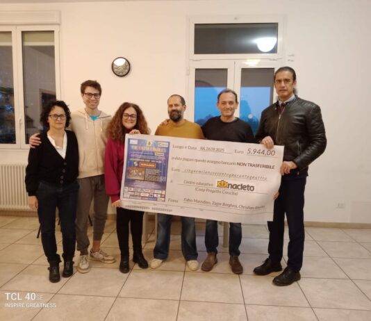 Donazione di 5.944 euro al Centro Educativo Anacleto grazie allo spettacolo “The Untouchables”