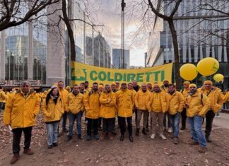 Coldiretti Ravenna manifesta a Bruxelles: via i tecnocrati dall’Europa