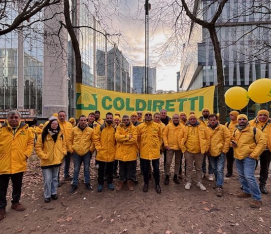 Coldiretti Ravenna manifesta a Bruxelles: via i tecnocrati dall’Europa