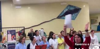 Alcune immagini del concerto di Natale nell’atrio dell’Ospedale di Lugo