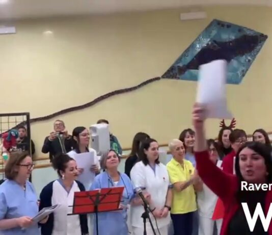 Alcune immagini del concerto di Natale nell’atrio dell’Ospedale di Lugo