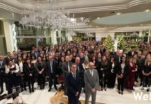 La cena degli auguri del Gruppo la Cassa di Ravenna con tutto il personale, 724 persone presenti