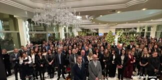 La cena degli auguri del Gruppo la Cassa di Ravenna con tutto il personale, 724 persone presenti